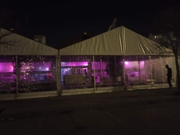 tendas instalação