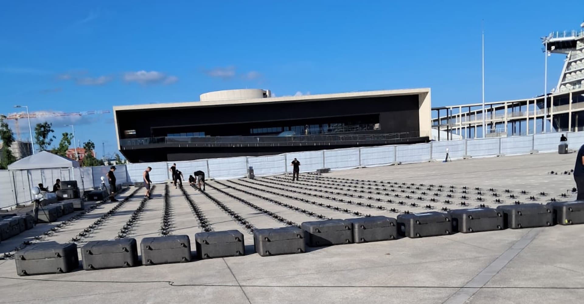 A Amarnave esteve na logística de festival de drones